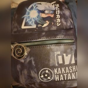 Hot topic Naruto Shippuden Kakashi  Mini Backpack nwt
